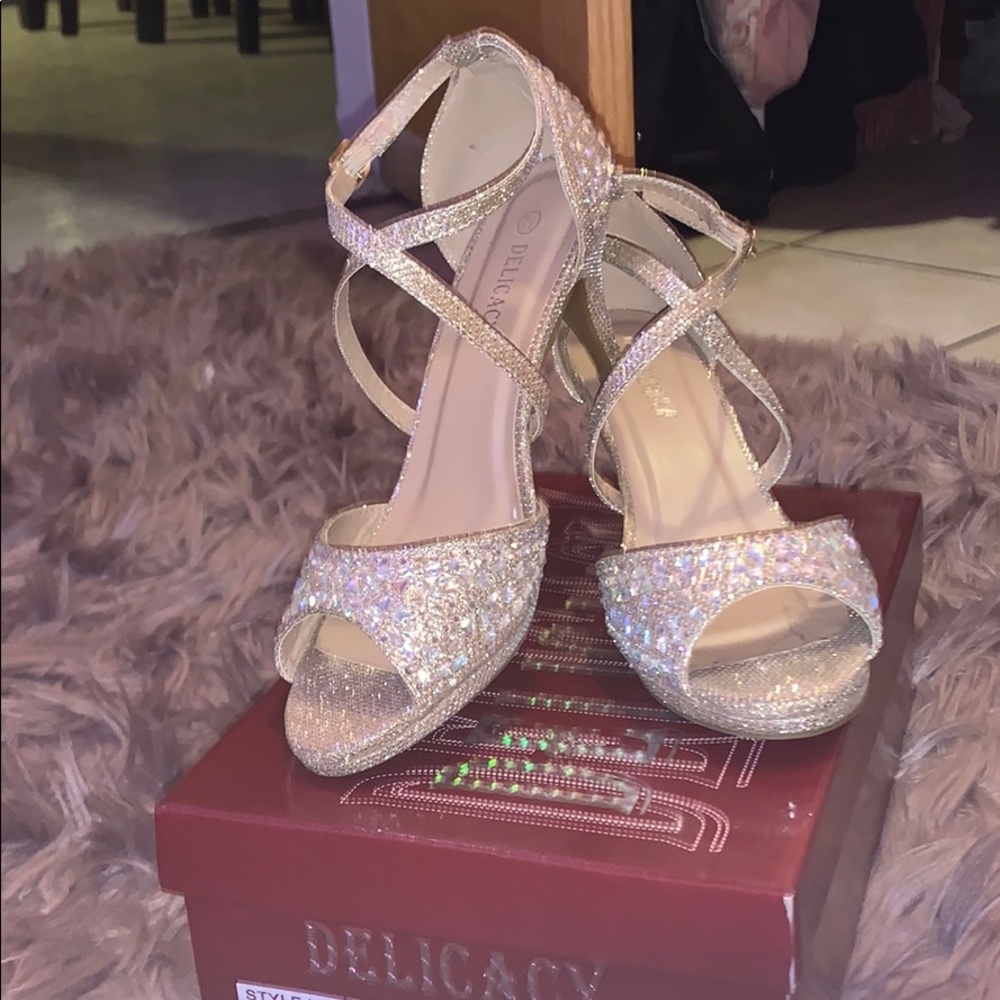 Gold heels